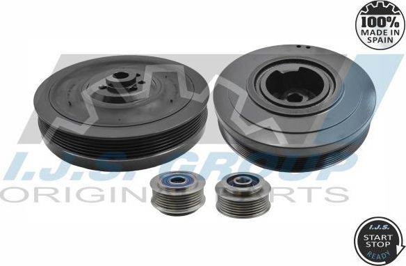 ШКИВ ДЕМПФЕРНЫЙ ПРИВОДА РУЧЕЙКОВОГО РЕМНЯ IJS IJS Group. Артикул 17-1029KIT A