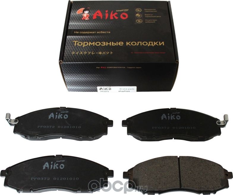 Колодки NISSAN Navara, NP300, Pickup (1997-2013) передние (Aiko). Артикул PF0372