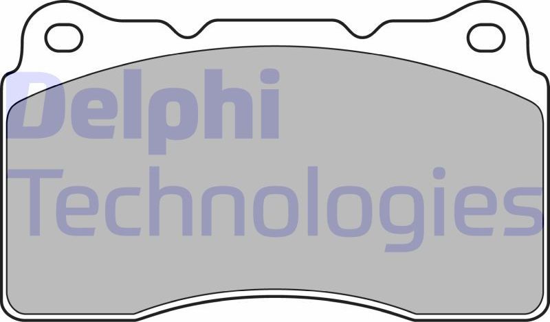 Тормозные колодки Delphi (Low-Metallic). Артикул LP1944