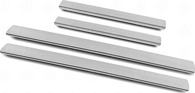 Накладки RusStal на пороги (лист нерж. шлифованный) для Datsun on-DO 2014-2020. Артикул DTOND14-02