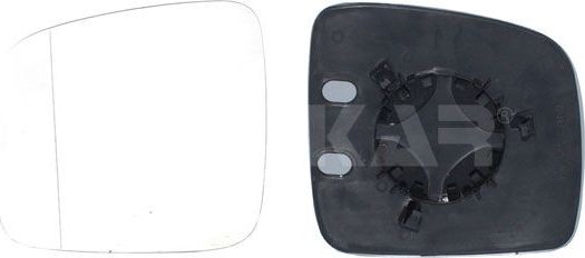 Зеркальное стекло бокового зеркала Alkar левое для Volkswagen Caddy III 2004-2015. Артикул 6401985
