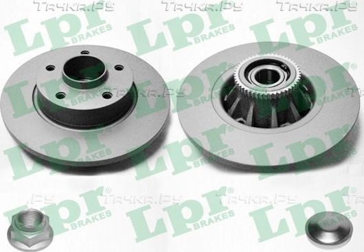 Тормозной диск LPR LPR HUB BRAKE DISC LINE - FULL COATED задний для Renault Trafic II 2001-2014. Артикул R1020PRCA