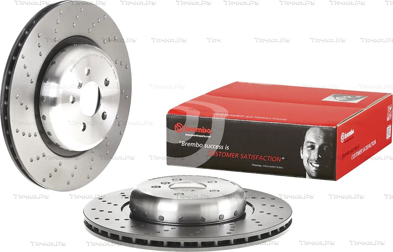 Тормозной диск Brembo PRIME LINE - Composite задний левый для BMW 6 IV (G32) 2017-2026. Артикул 09.D901.23