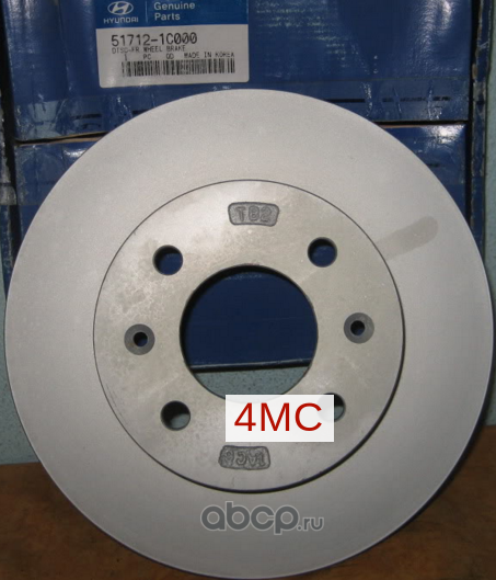 Тормозной диск Hyundai / KIA. Артикул 517121C000