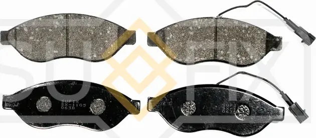 Колодки дисковые тормозные передние правые/левые LCV (Sufix). Артикул SX1105