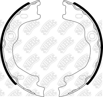 Тормозные колодки (стояночная тормозная система) NiBK. Артикул FN0731