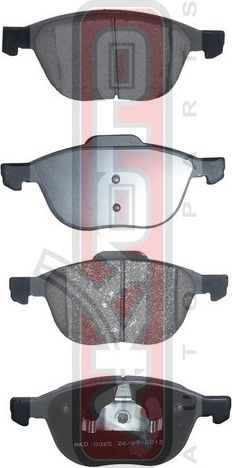 Тормозные колодки Akyoto Packing AKYOTO. Артикул AKD-0365