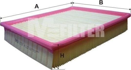 Воздушный фильтр MFilter для Ford Scorpio I 1985-1994. Артикул K 132