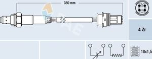 Лямбда-зонд (кислородный датчик) FAE для BMW 5 IV (E39) 1996-2004. Артикул 77243
