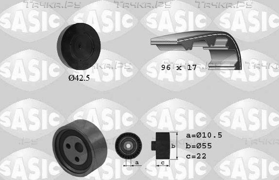 Ремень ГРМ с роликами (комплект) Sasic для Renault Clio II 1998-2013. Артикул 1754003
