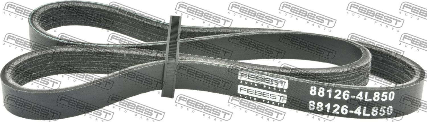 Приводной ремень поликлиновой Febest. Артикул 88126-4L850