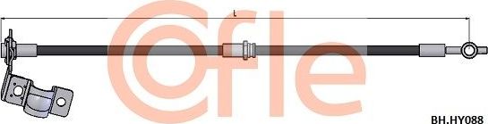 Тормозной шланг Cofle передний левый для Hyundai Santa Fe I 2001-2006. Артикул 92.BH.HY088