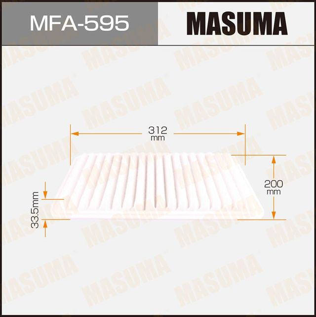 Воздушный фильтр Masuma. Артикул MFA-595