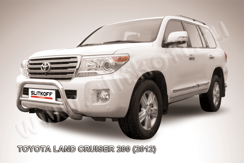 Кенгурятник Slitkoff d76 низкий для Toyota Land Cruiser 200 2012-2013. Артикул TLC2-12-011