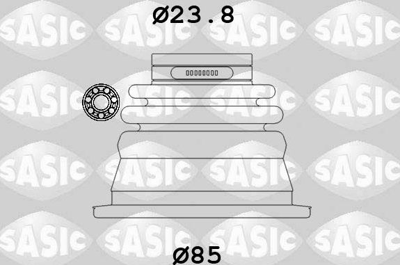 Пыльник ШРУСа внутренний Sasic передний левый для Renault 19 I 1988-1993. Артикул 4003419