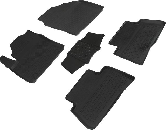 Коврики резиновые Seintex с высоким бортиком для салона Toyota CH-R 2016-2026. Артикул 90235