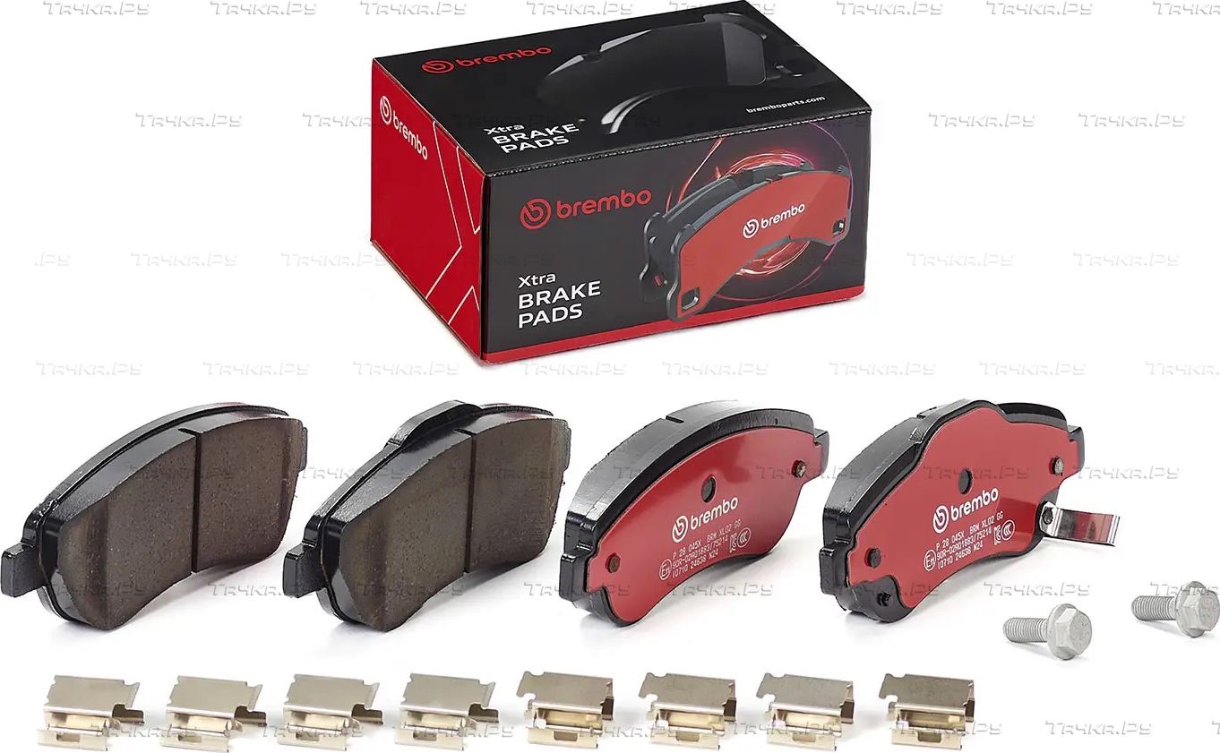 Тормозные колодки Brembo XTRA LINE передние для Honda CR-V III 2006-2012. Артикул P 28 045X