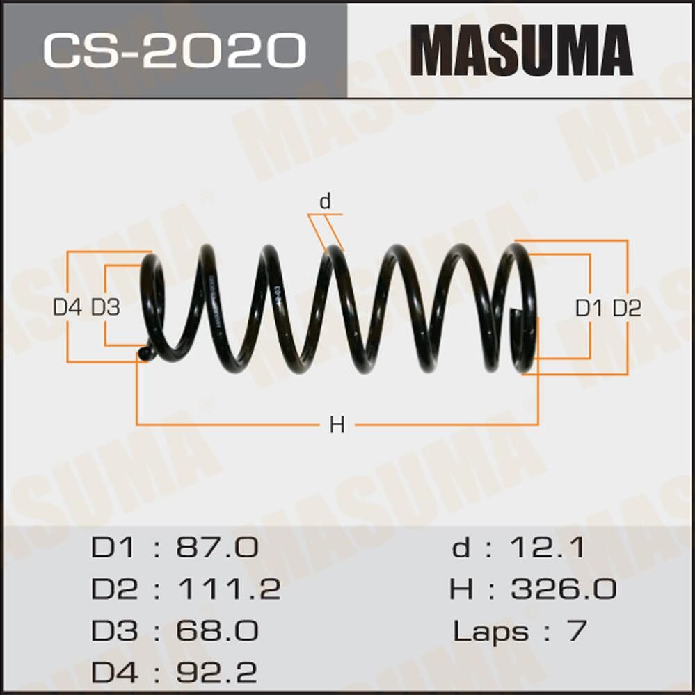 Пружина подвески Masuma. Артикул CS-2020