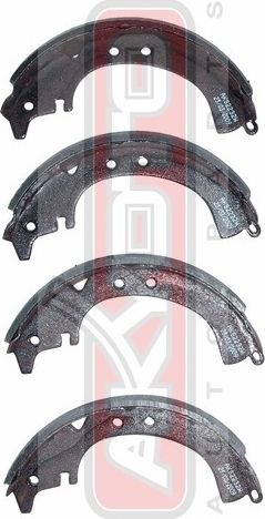 Тормозные колодки Akyoto Packing AKYOTO задние для Daihatsu Charmant 1983-1987. Артикул AKS-2232