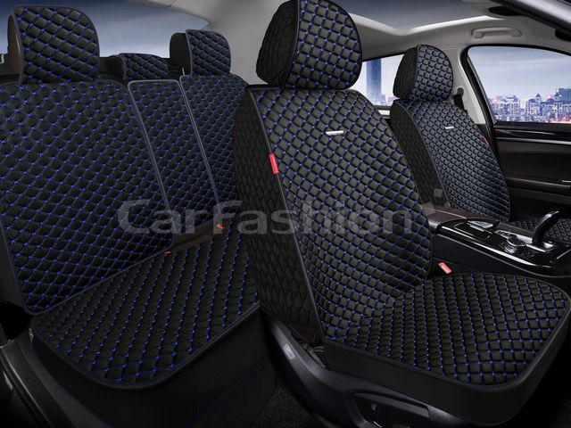 Накидки универсальные CarFashion Rancho Plus для авто, цвет Черный/Черный/Синий. Артикул 27358