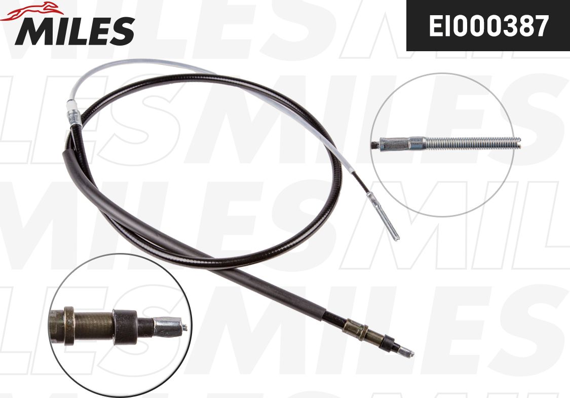 Трос ручника (тросик ручного тормоза) Miles. Артикул EI000387