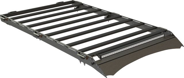 Экспедиционный багажник STC для Toyota Land Cruiser 100 1998-2007 шторка, дальний, рабочий и задний свет. Артикул STC-TLC100/105-TR1-L1L2L3