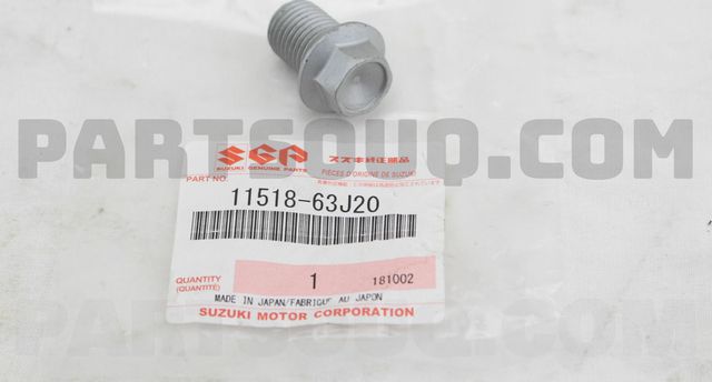 Пробка поддона Suzuki. Артикул 1151863J20