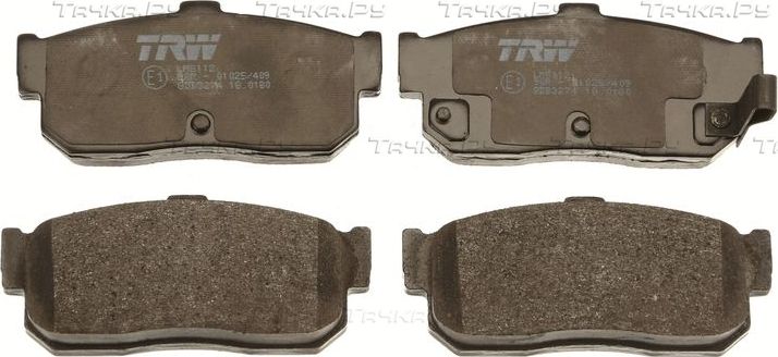 Тормозные колодки TRW задние для Nissan Maxima A32 1995-2000. Артикул GDB3274