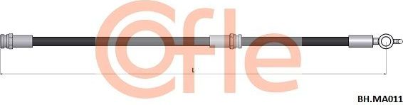 Тормозной шланг Cofle передний правый/левый для Mazda MX-3 I 1991-1998. Артикул 92.BH.MA011