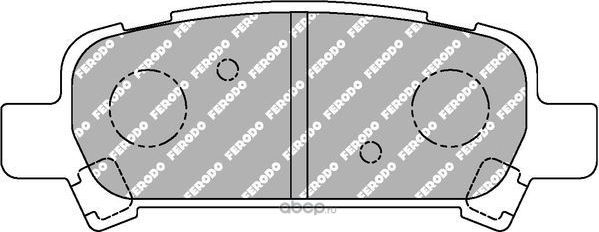Колодки тормозные задние (Ferodo). Артикул FDS1333