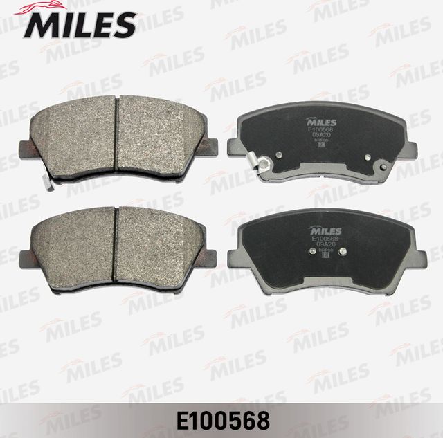 Тормозные колодки Miles (Semi-Metallic). Артикул E100568