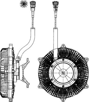 Муфта вентилятора (вискомуфта) Mahle Premium. Артикул CFC 215 000P