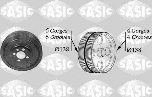 Шкив коленвала Sasic. Артикул 2156001