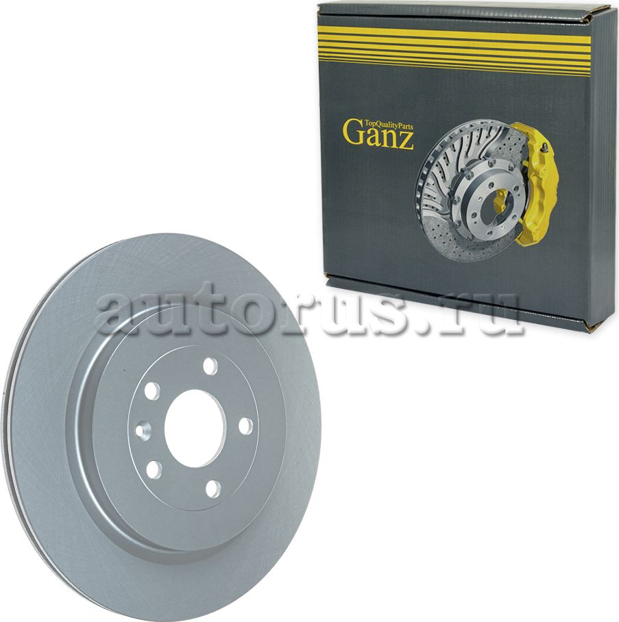 Диск тормозной задний с покрытием (Ganz). Артикул GIJ06168