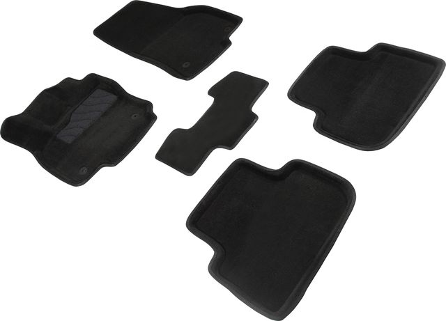 Коврики Seintex 3D ворсовые для салона Volkswagen Tiguan II 2016-2026 Черные. Артикул 87959