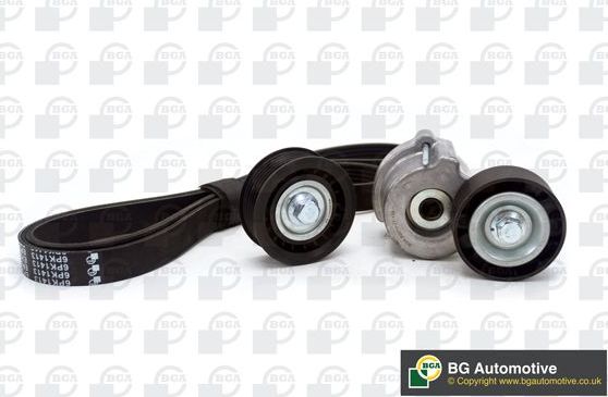 Приводной ремень поликлиновой с роликами (комплект) BGA для Opel Vectra C 2004-2008. Артикул DB9532K