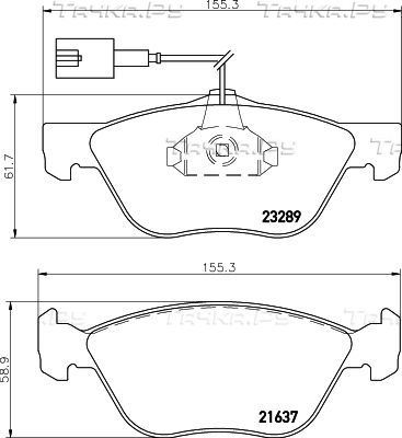Тормозные колодки Hella Pagid. Артикул 8DB 355 007-931