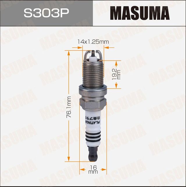 Свеча зажигания Masuma для Toyota Solara XV20 1998-2002. Артикул S303P