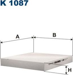 Салонный фильтр Filtron. Артикул K 1087