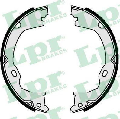 Тормозные колодки (стояночная тормозная система) LPR задние для Dodge Nitro 2006-2012. Артикул 09550