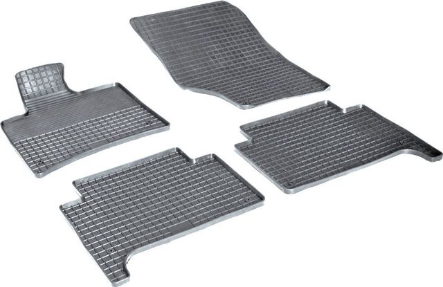 Коврики резиновые Seintex с узором сетка для салона Audi Q7 I 2005-2014. Артикул 00844