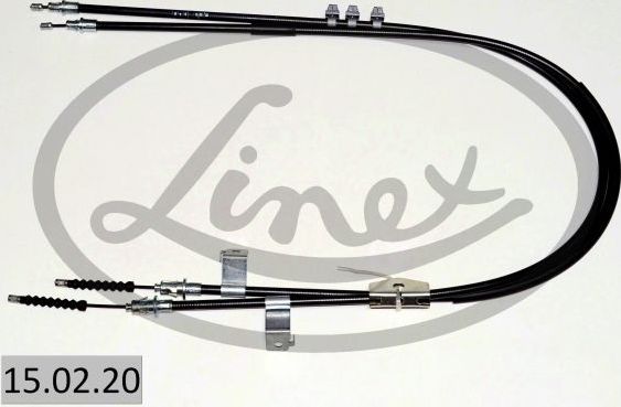 Трос ручника (тросик ручного тормоза) Linex задний для Ford B-MAX 2012-2018. Артикул 15.02.20