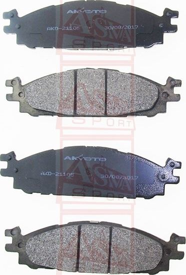 Тормозные колодки Akyoto Packing AKYOTO. Артикул AKD-21105