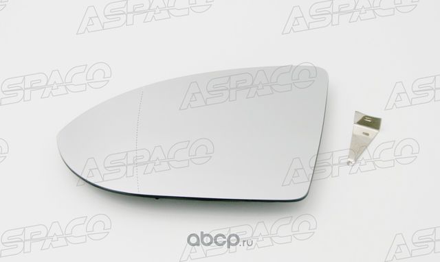 ЗЕРКАЛЬНЫЙ ЭЛЕМЕНТ ДВОЙНОЙ С ПОДОГРЕВОМ ЛЕВЫЙ (L) VOLKSWAGEN GOLF (12-17) (Aspaco). Артикул AP08521