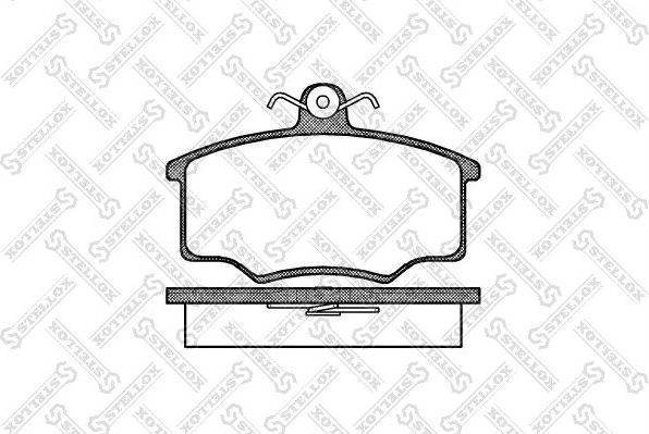 Тормозные колодки Stellox передние для Audi 80 IV (B3) 1986-1991. Артикул 057 000-SX