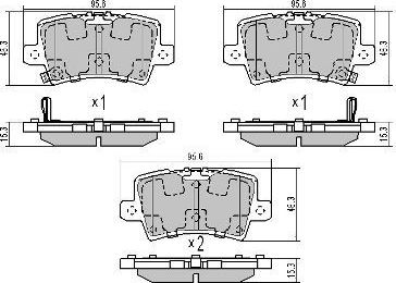 Тормозные колодки Fremax. Артикул FBP-1706