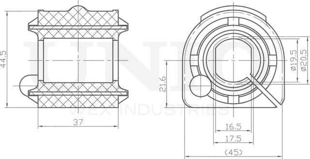 Втулка стабилизатора (Unio). Артикул RMP-10168