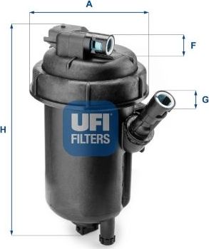 Топливный фильтр UFI. Артикул 55.152.00