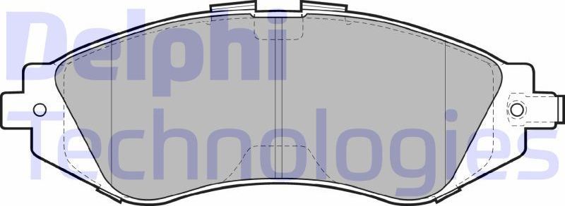 Тормозные колодки Delphi (Low-Metallic). Артикул LP1304