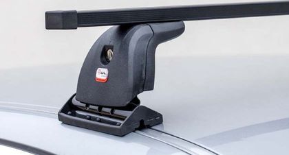 Багажник на крышу Amos Beta на штатные места для Peugeot Partner II (Tepee) 4/5-дв. 2008-2018 (Прямоугольные дуги). Артикул beta-b-103-o1.3